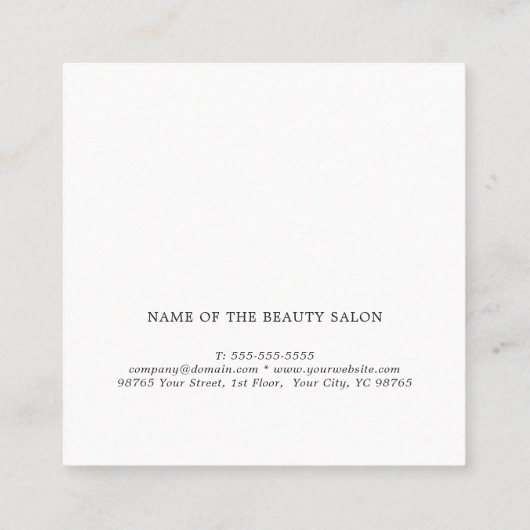 Elégant Blanc Faux Or Ciseaux Référence (Dos)