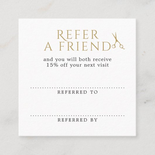 Elégant Blanc Faux Or Ciseaux Référence (Devant)