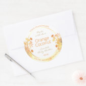 Élégant Blanc Floral Produit Emballage Étiquette O (Enveloppe)