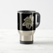 Élégant blanc Lily Voyage Mug (Devant droit)