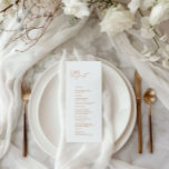 Elégant Blanc Moderne "Time To Feast" Menu Mariage<br><div class="desc">Ce menu mariage moderne et élégant est le moyen idéal pour ajouter une touche de sophistication à votre réception de mariage. Doté d'une typographie propre et moderne sur un arrière - plan blanc classique, ce menu est à la fois intemporel et élégant. Avec des champs de texte personnalisables, vous pouvez...</div>
