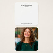 Elégant Blanc Nettoyer Regarder Personnalisé Boucl (Devant & derrière)