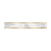 Elégant blanc & or 4 OZ 120ml Étiquette de pot cos (Individuel)