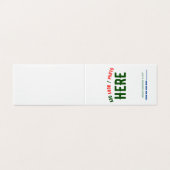 ÉLÉGANT BLANC PERSONNALISABLE MODERNE MARQUE VÉRIF (Outside Unfolded)