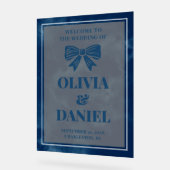 Élégant blanc sur l'Affiche de bienvenue de la mar (Angle)