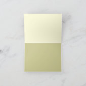 Elegant blank lichtgeel bedankkaart (Binnen)