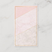 Elegant Blank Loyalty Card – Blush & Gold Design (Voorkant)