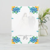 Elegant Blank Wedding Invitation – Fully Customiza (Debout devant)