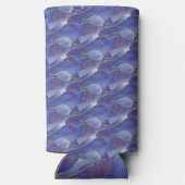 Elegant Blauw Abstract met Paarse | (Achterkant)