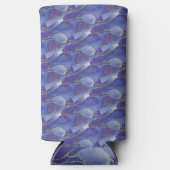 Elegant Blauw Abstract met Paarse | (Voorkant)