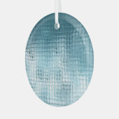 Elegant blauw Abstract: mooie achtergrond Glas Ornament (Voorkant links)