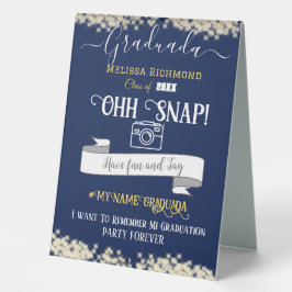 Elegant blauw afgestudeerd Spaans Oh Snap!!