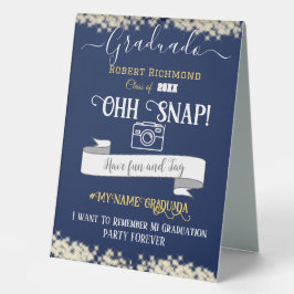 Elegant blauw afgestudeerd Spaans Oh Snap!!