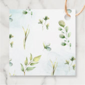 Elegant blauw ballon Baby shower dank u Bedankjes Labels (Achterkant)