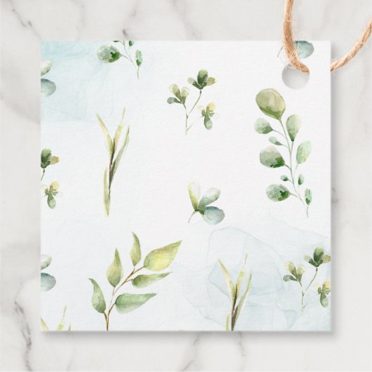 Elegant blauw ballon Baby shower dank u Bedankjes Labels (Achterkant)