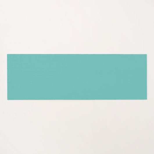 Elegant blauw blauwgroen waterpatroon monogram yogamat (Achterkant (horizontaal))