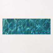 Elegant blauw blauwgroen waterpatroon oceaanmeergo yogamat (Voorkant (horizontaal))