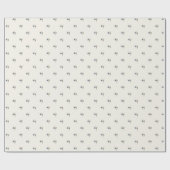 Elegant Blauw Bloemig Watercolor Botanisch Cadeaup Cadeaupapier (Vlak)