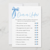 Elegant blauw boog over of onder Vrijgezellenfeest Kaart (Voorkant)