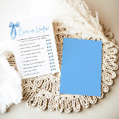 Elegant blauw boog over of onder Vrijgezellenfeest Kaart