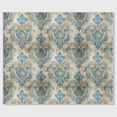 Elegant blauw cadeaupapier (Vlak)