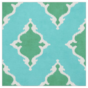 elegant blauw damask ikat tribaal patroon stof