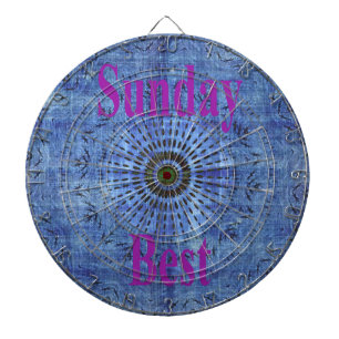 Elegant Blauw denim motief vector print patroon ku Dartbord