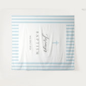 Elegant blauw doopsel wandkleed (Voorkant (horizontaal))