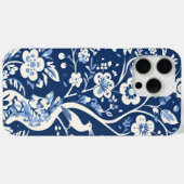 Elegant  Blauw en Wit Chinoiserie Patroon Case-Mate iPhone Case (Achterkant (horizontaal))
