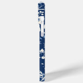 Elegant  Blauw en Wit Chinoiserie Patroon Case-Mate iPhone Case (Achterkant / Links)