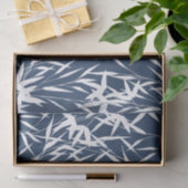 Elegant Blauw en Witte Olievloeren Tissuepapier (Geschenk)