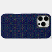 Elegant blauw geometrisch Case-Mate iPhone case (Achterkant (horizontaal))