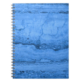Elegant Blauw Graniet patroon blauw marmer Notitieboek