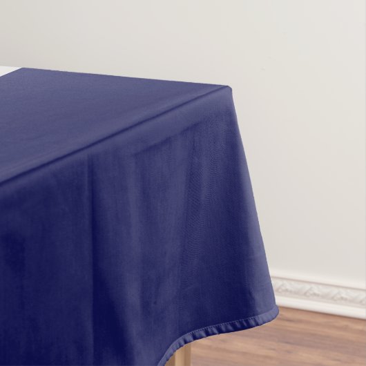 Elegant blauw grijs initiaal monogram tafelkleed (Voorbeeld)