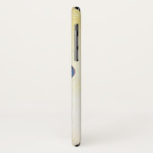 ELEGANT BLAUW IRIS FLOWERS Ivory Floral Case-Mate iPhone Case (Achterkant/links)