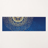 Elegant Blauw Mandala Patroon Yoga Mat! Yogamat (Voorkant (horizontaal))
