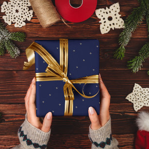 Elegant blauw Monogram - Radekarton Cadeaupapier