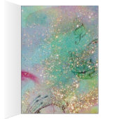 ELEGANT BLAUW PEACOCK, GEM STONES, BOW Vaderdag (Binnen (Rechts))