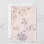 ELEGANT BLAUW PINK FLORAL VERANDERING DATUM (Achterkant)