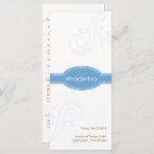 Elegant blauw programma, Caroline Wedding Collecti (Voorkant / Achterkant)