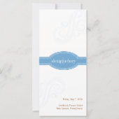 Elegant blauw programma, Caroline Wedding Collecti (Voorkant)