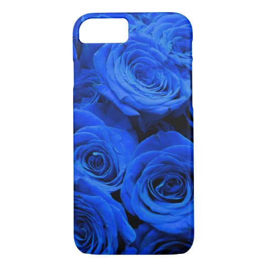 Elegant blauw roos blauw bloemblauw Case-Mate iPhone case (Achterkant)