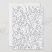 Elegant Blauw Rozen Bruidsmeisje Kaart (Achterkant)