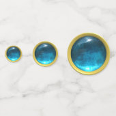 Elegant blauw saffier Pareltjes Confetti (Voorkanten)