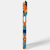 Elegant Blauw Sinaasappel Bloemen Daisies Aangepas Case-Mate iPhone Case (Achterkant / Rechts)