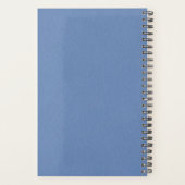 Elegant blauw, speciaal gepersonaliseerd 2022-plan planner (Achterkant)