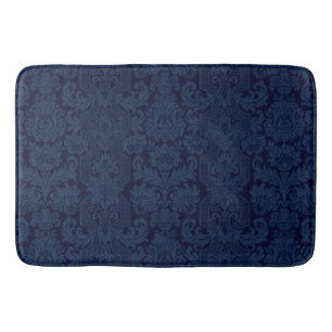 Elegant Blauw Victoriaans Damask Badmat