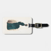 Elegant blauw Victoriaans jurken Mode Bagagelabel (Voorkant horizontaal)