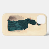 Elegant blauw Victoriaans jurken Mode Case-Mate iPhone Case (Achterkant (horizontaal))