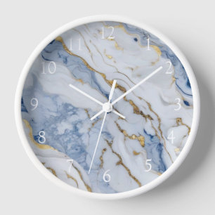 Elegant blauw wit goud marmer graniet patroon